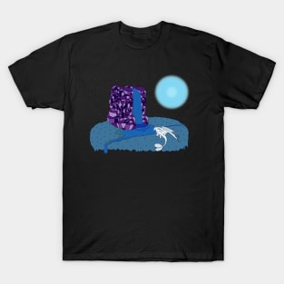 Light Fury at Waterfall Night T-Shirt